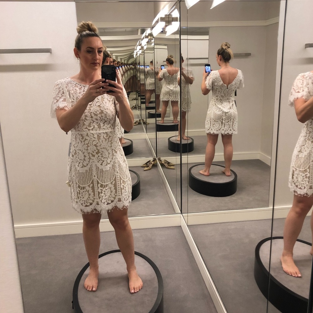 White lace dress